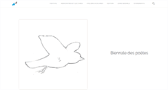 Desktop Screenshot of biennaledespoetes.fr